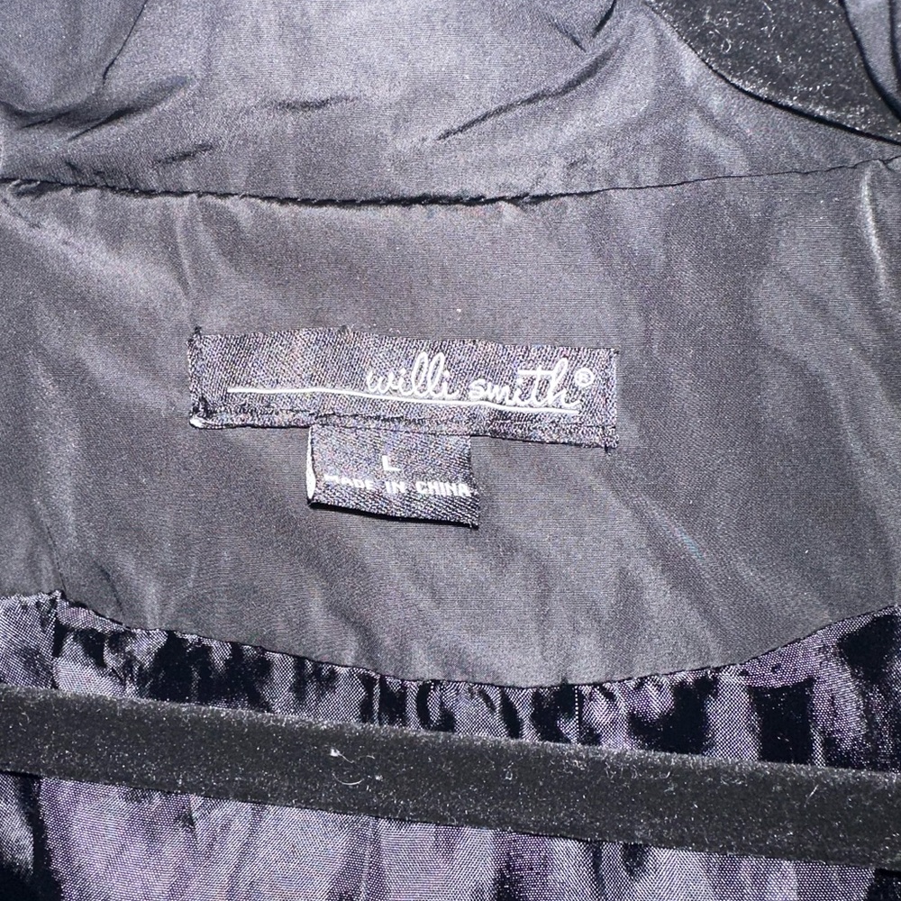Willi Smith Black Jacket With Silver Accents Size… - image 3